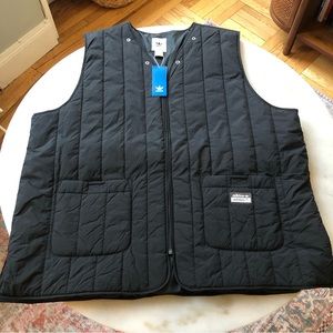 NWT ADIDAS Black Lightweight Puffer Vest XXL